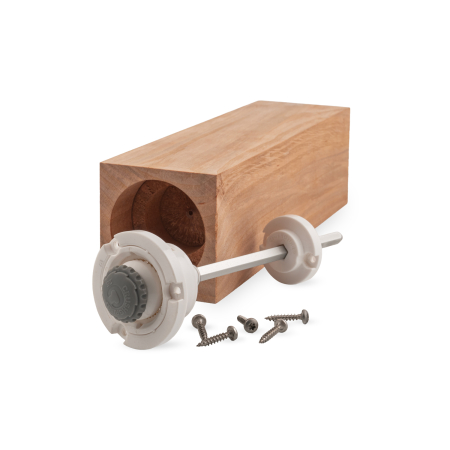SET - CrushGrind® – EASY shaft 150mm + Rohling Erlenholz